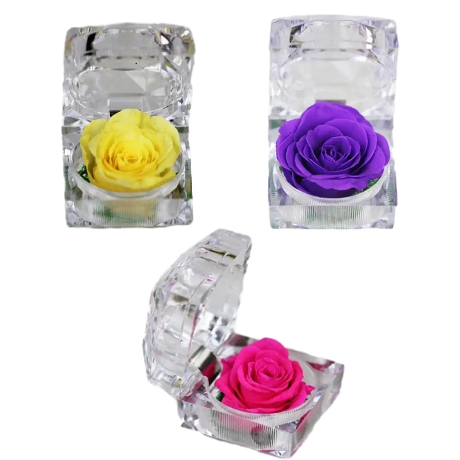Ring Box Decorative Unique Surprise Ring Holder for Mom Ceremony Girlfriend