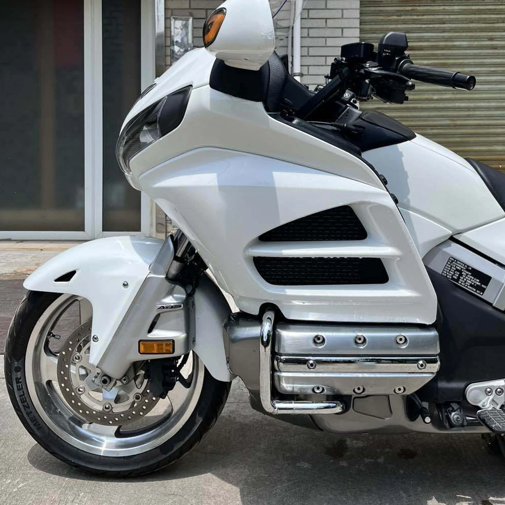Barras Protectoras Para Alforjas De Honda Goldwing GL1800 2001-2017 - De Hierro Plateado, 2 Piezas
