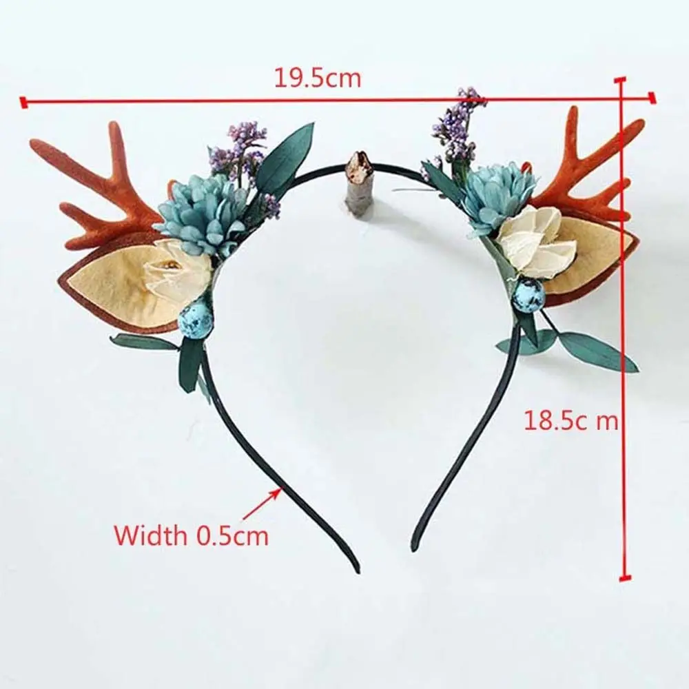 Headwear Cute Flower For Female Make Up For Girl Women Hair Band Korean Style Head Hoop Hair Accessories Antlers Headband