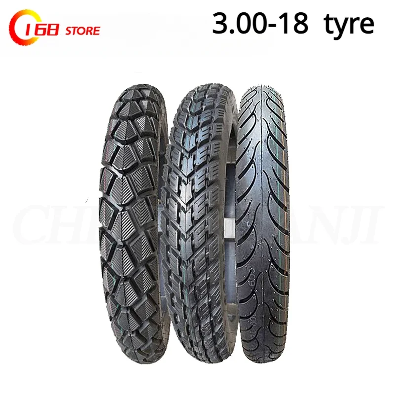 

High quality motorcycle tires 3.00-18 anti slip and wear-resistant 300-18 inner outer