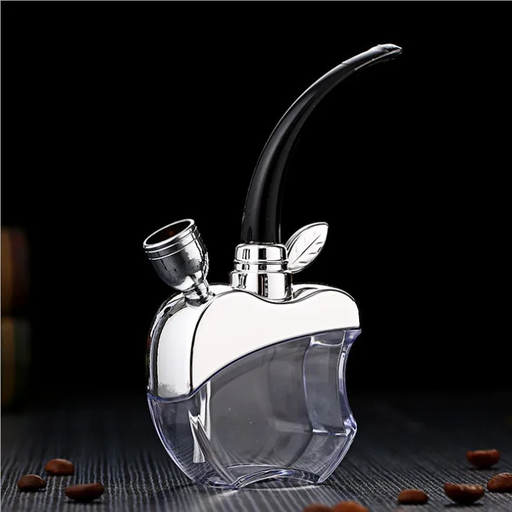 

Apple Pipe Smoking Filter Shisha Hookah Double Circulation Water Tobacco Pipe Type Cigarette Holder For Smoking