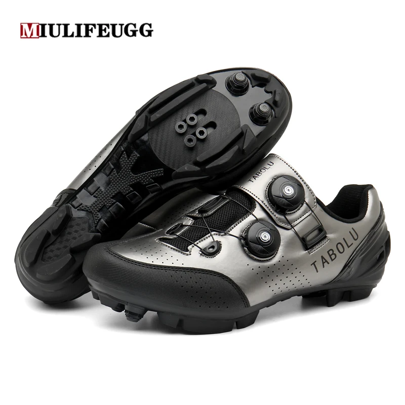 Cycling MTB Shoes Men Women Self-locking Speed Road Bike Bicycle Flat Cleat Mountain SPD Biking Footwear