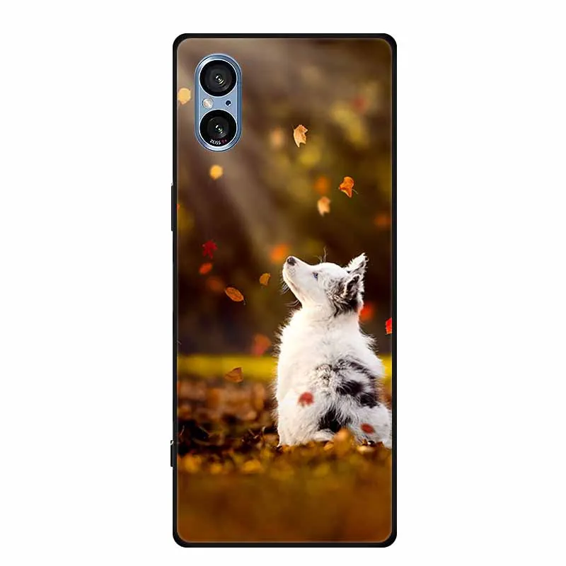 Stylish Black Silicone Soft Phone Case with Fashion Pictures