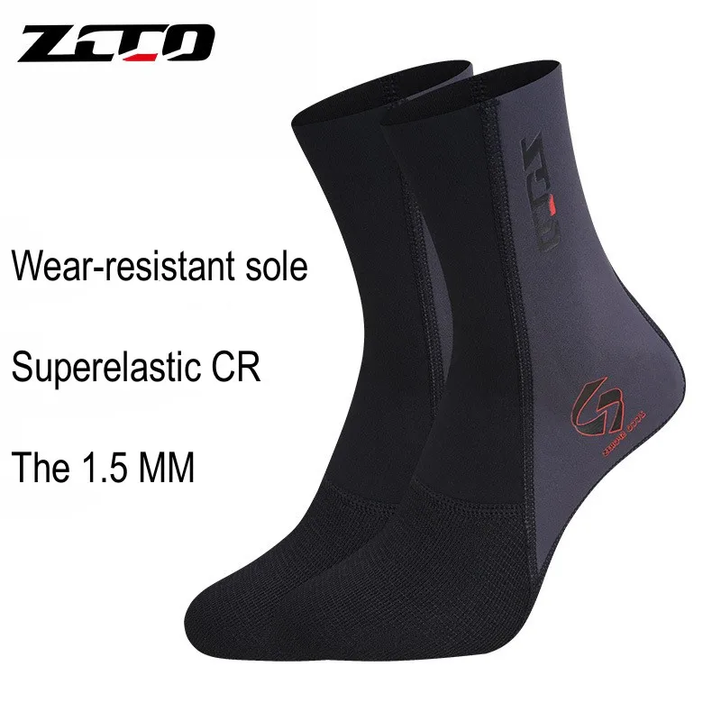 

1.5MM Adults Neoprene Beach Swimming Diving Socks Anti Slip Water Sport Surfing Board Bathing Boots Kayaking Spearfishing Socks
