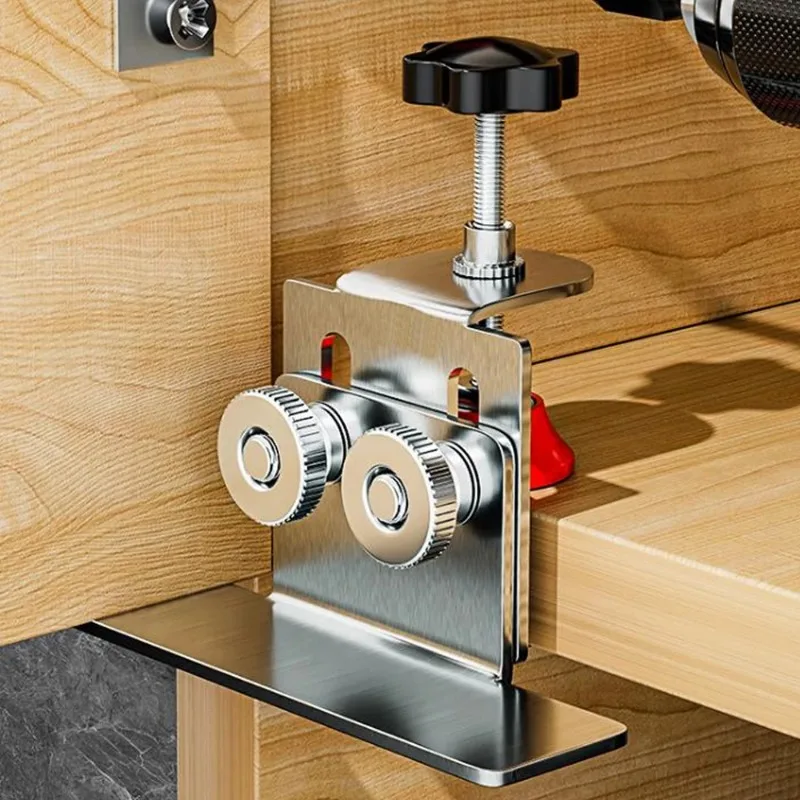 Cabinet Clamp Stainless Steel Door Installation for Most Doors