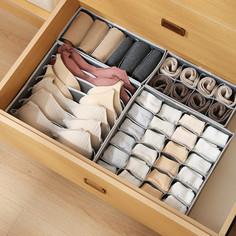 Cabinet Underwear Organizer Drawer Clothes Organizer For Underwear Bra Socks Underpants Storage Organizer Scarf Tie Storage Box 5