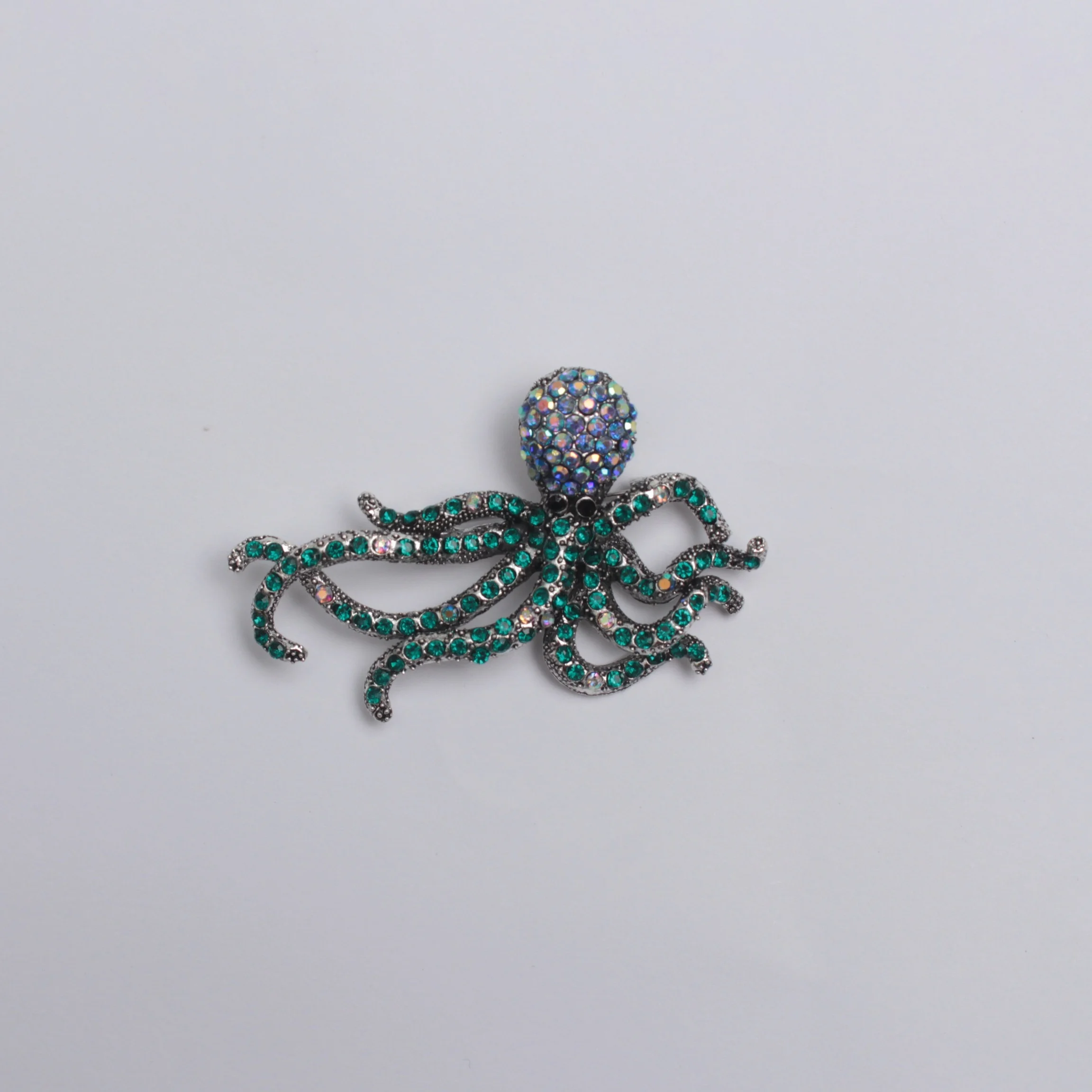 Spilla da donna con polpo scintillante, spilla da festa con animali marini e strass  36