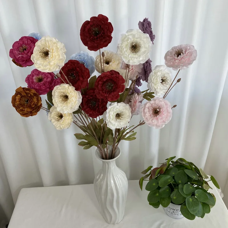 

4 Head Thousand Story Rose Artificial Flower Home Decoration Wedding Party Rose Bouquet Artificial Decoration Desktop Decoration