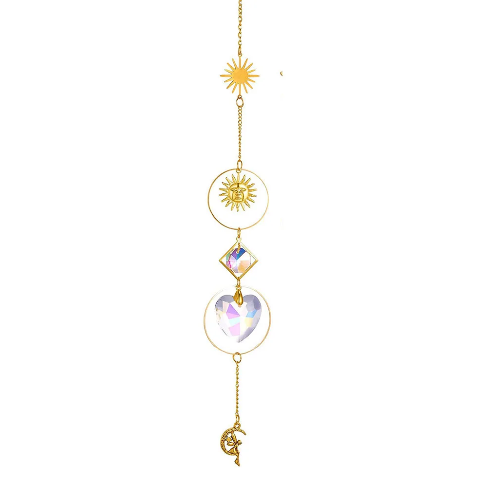 Sun Catcher Crystal Pendant Sun Catchers Window Ornament 1PCS AB Suncatcher Hanging with Chain Pendant Ornament Crystal Balls for Window Home Garden Christmas Party Decor