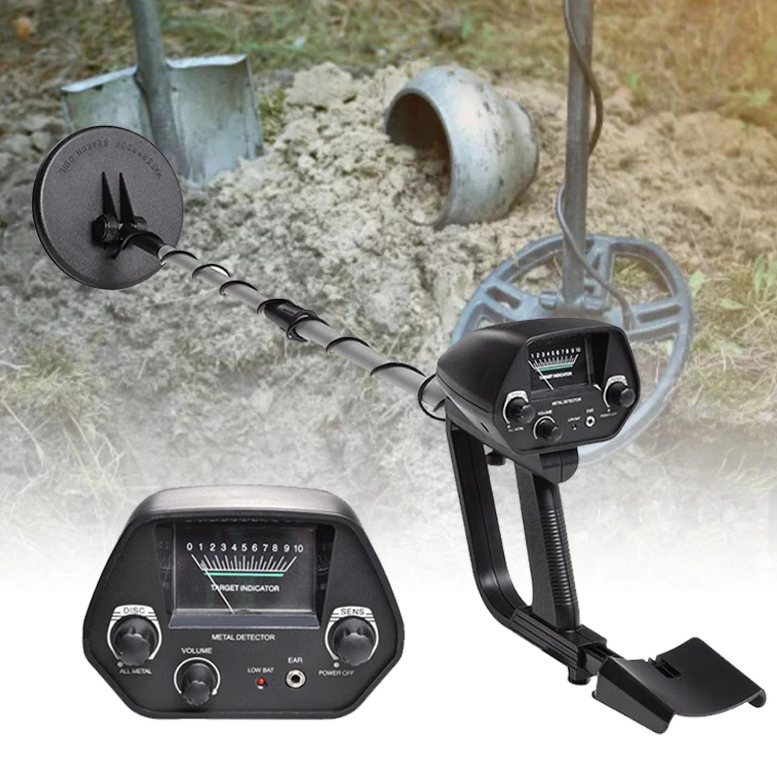 MD4030 Professional Metal Detector Pinpointer Portable Gold Finder Machine Treasure Hunter Gold Depth Metal Detector