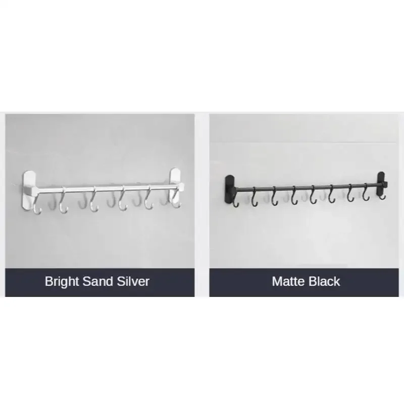 Kitchen storage rack kitchen organizer kitchen organizer rack Simple Punch-Free Cutlery Rack Tool Rack Movable Hook Kitchen Organizer Utensil Storage Single Rod Hook
