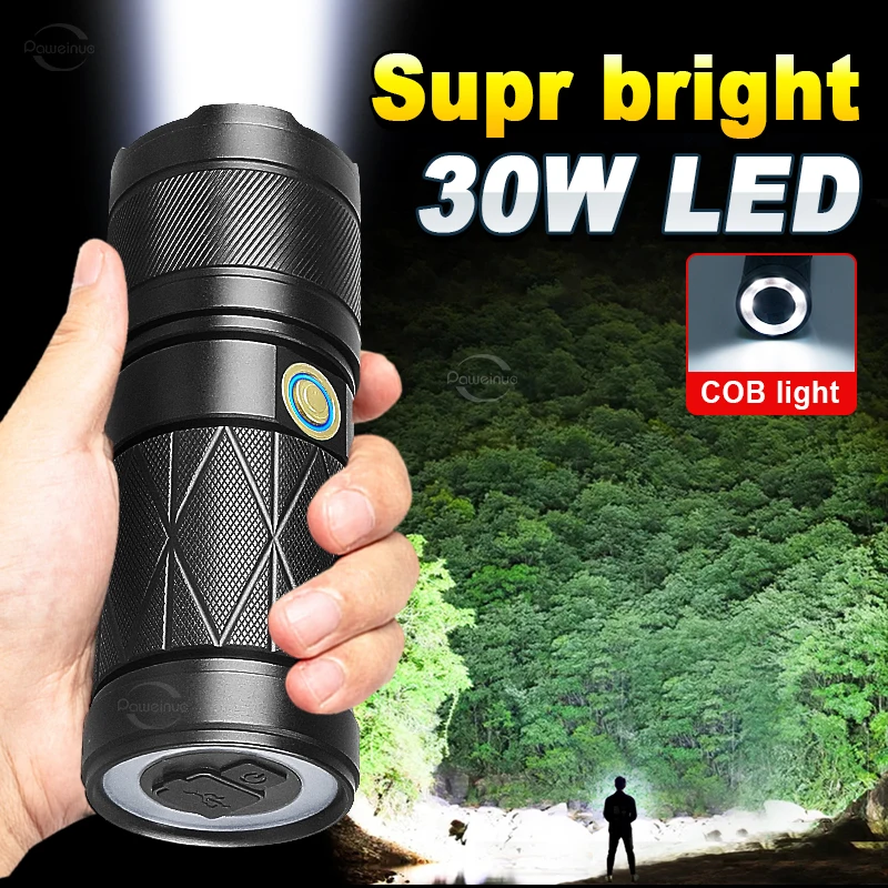 

Flashlight Outdoor Ultra Long Distance USB Charging Mobile Power White Laser MultiFunction Waterproof High Power LED Flashlights