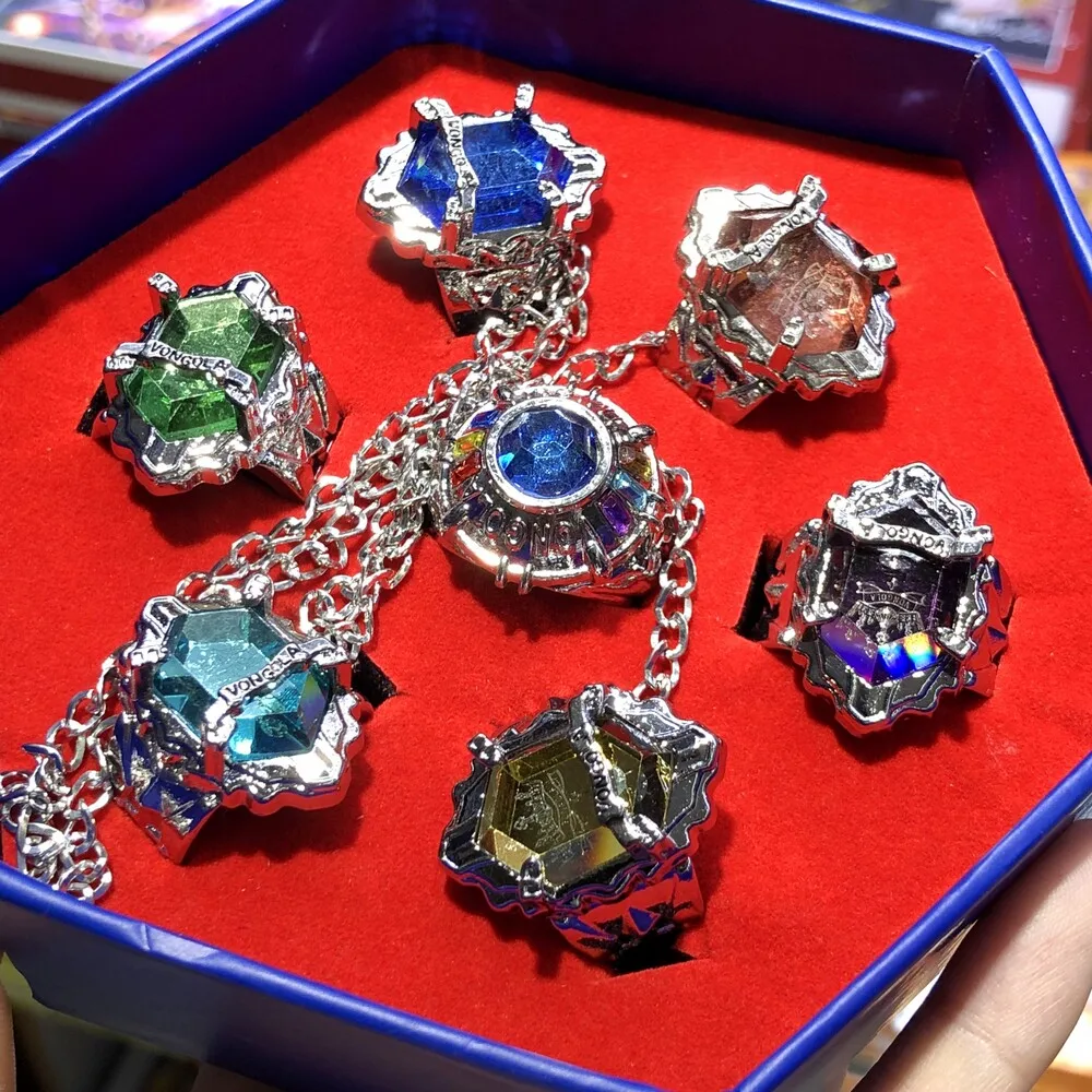 VONGOLA 宝石風リングセット Katekyo Hitman Reborn Rings Vongola Sasagawa Ryohei Sawada