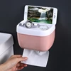 Waterproof Wall Mount Toilet Paper Holder Shelf Toilet Roll Paper Tube Storage Rack Storage Box Tray Rack Bathroom Supplies 1