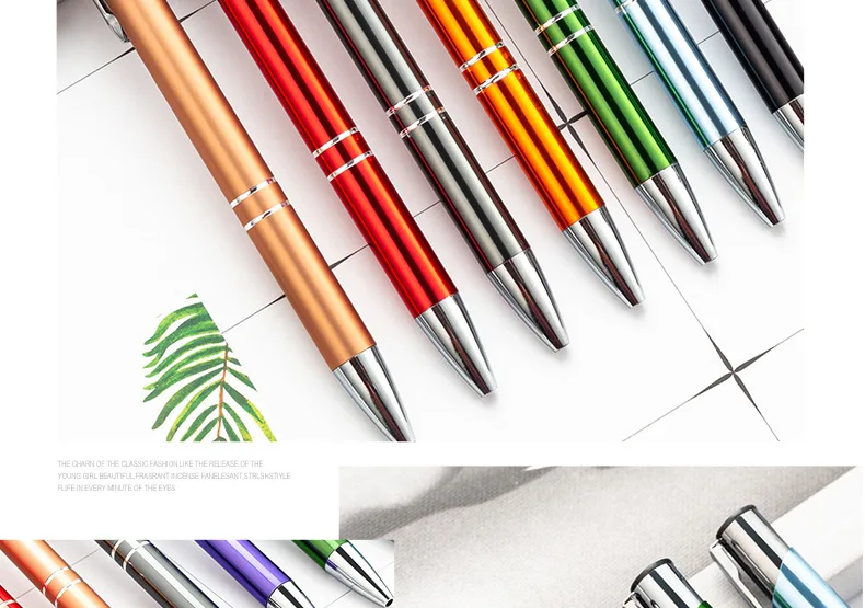 10-100Pcs/Lot High-quality Black Roller Metal Ballpoint Pen 1.0mm Gift Pens Free Custom Logo 8 Sb4cf20a64c1b4d27895b98399f185bc7Y