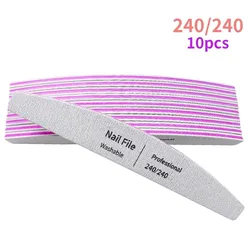 Professional Nail File Set - Emery Tools for Manicure & Gel Polishing, 240 Grit Buffers & Polishers (240Grit 10pcs)