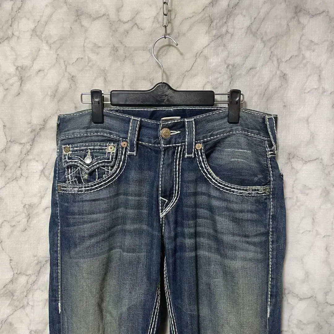 Vintage Jeans Straight Low Waist Pants Embroidery Figure Fashion Blue Jeans High Street Y2K Classic Hip Hop Couples Streetwear 3