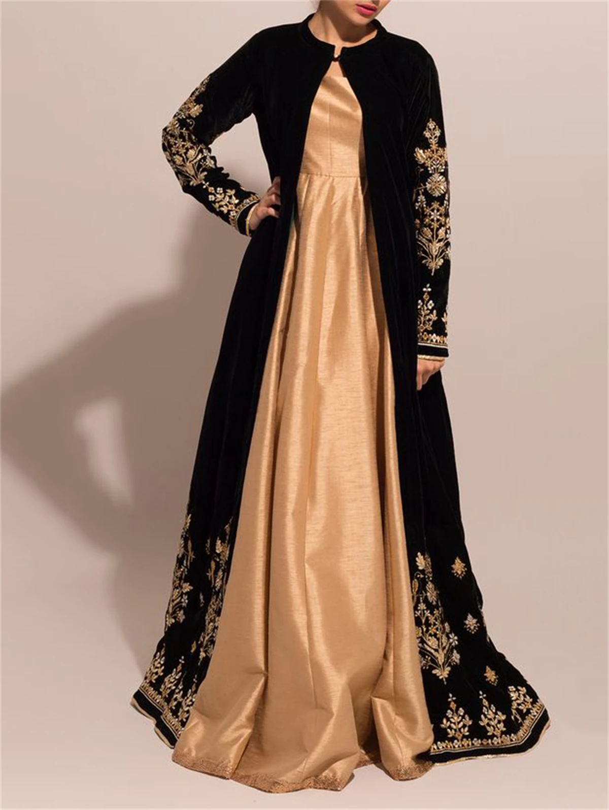 Autumn Winter Fashion Velvet Cardigan Coat Women Elegant Solid Color Slim Long Sleeve Maxi Outerwear Warm Coats Soft Jacket