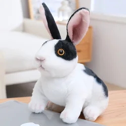 20cm Realistic Kawaii Rabbit Plush Toy - Cute Easter Bunny Home Decoration Gift - 30cm (Dun black)