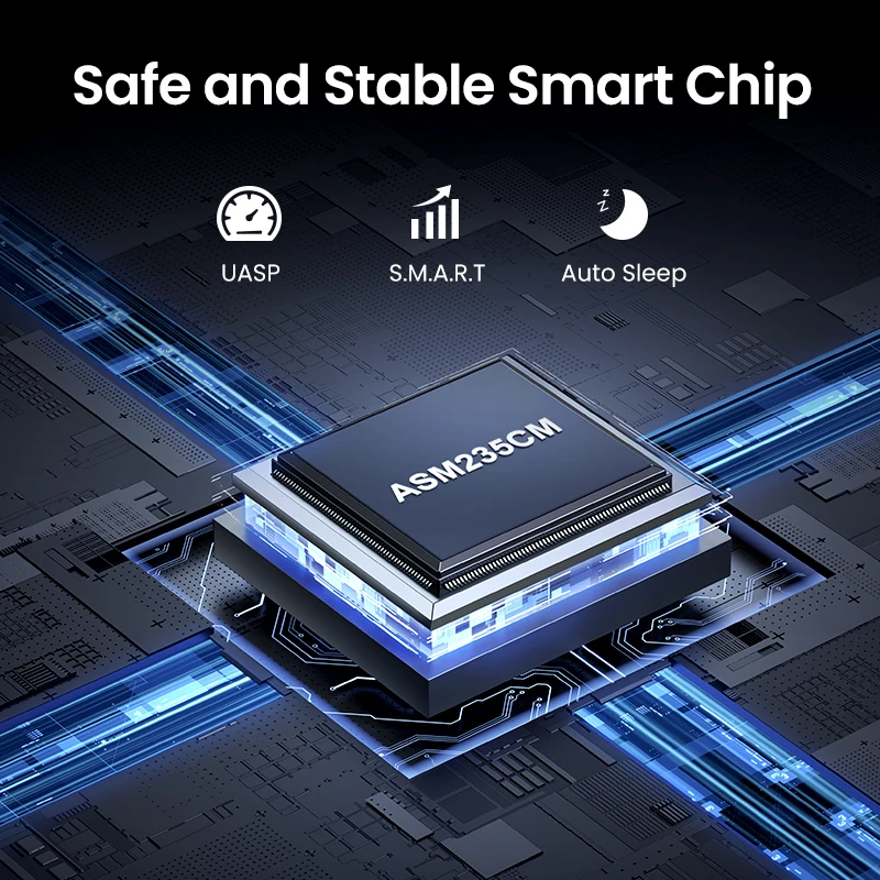 External Hard Drive Case UGREEN 2.5" Hard Drive Enclosure USB Type C SATA 5Gbps for SSD HDD 9.5 7mm Support UASP