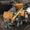 Huina 573 Large Dump Truck Alloy Huina La Earth Truck Remote Control Engineering Vehicle Charging Car Children Toy Birthday Gift 4