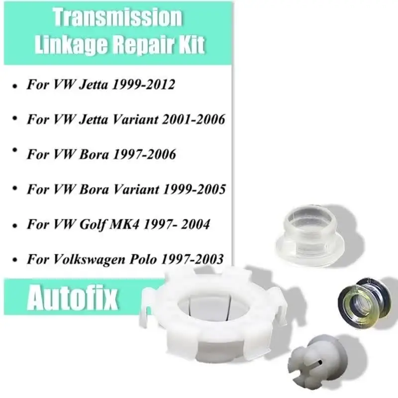 Kit 7 Bagues Levier De Vitesse Pour VW, Audi, Skoda - Remplacement Direct Plastique - Golf, A4, Octavia