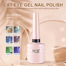 

10ml Cat Eye Gel Nail Polish Dreamy Glitter UV Gel Varnish Long Lasting Soak Off Gel Lacquer Nail Art Polish