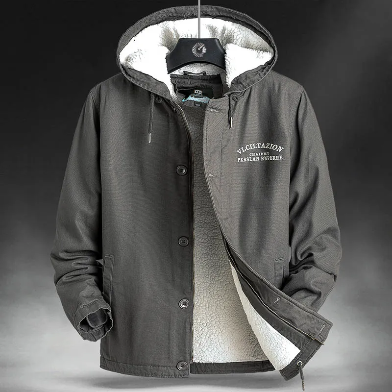 Men's Cold Jackets Parkas Work Wear Motorcycle Jacket Coat Winter Streetwear Clothing New in Outerwears Camping Climbing Clothes