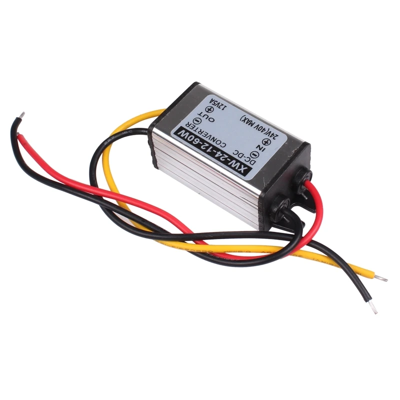 DC 24 V To 12V 5A 60W Step Down Voltage Converter Waterproof Regulator Power Supply Module Buck Transformer for Golf Cart Truck