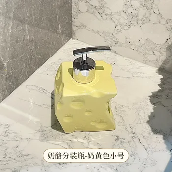 ขวดอิมัลชั่นขวดชีสสบู่แบบพกพาขวดเซรามิคแชมพูเครื่องจ่ายสบู่เหลวอุปกรณ์ในห้องน้ำ 12