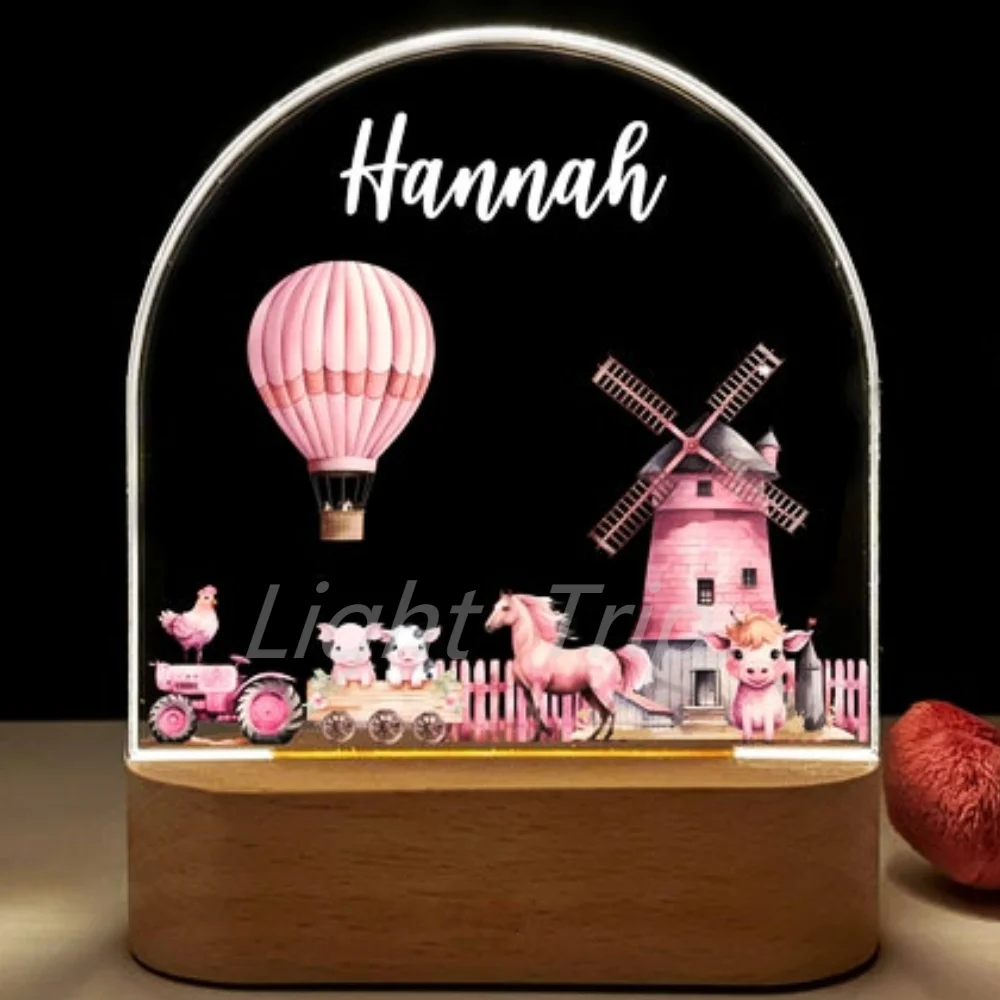 Personalized Children Fairy Lamp Custom Castle 3D Night Light For Kids Tinkebell Bedroom Home Decoration Birthday Christmas Gift