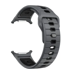 Dual - Tone Silicone Sport Bracelet Band - Ultra 47mm (Dark gray Black)