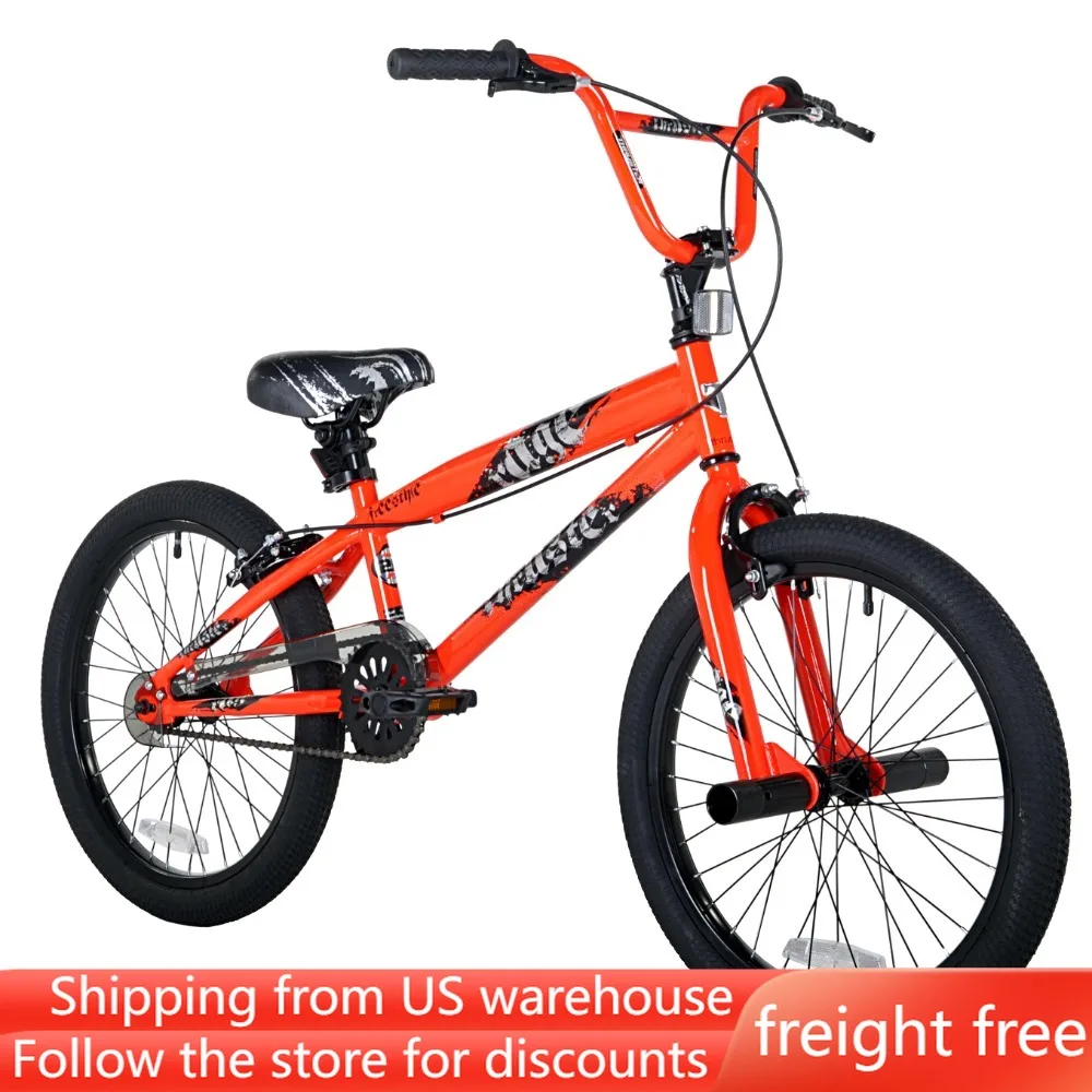 

Orange Mtb 20" BMX Boy's Bike Bicycle Freight Free Road Cycling Sports Entertainment