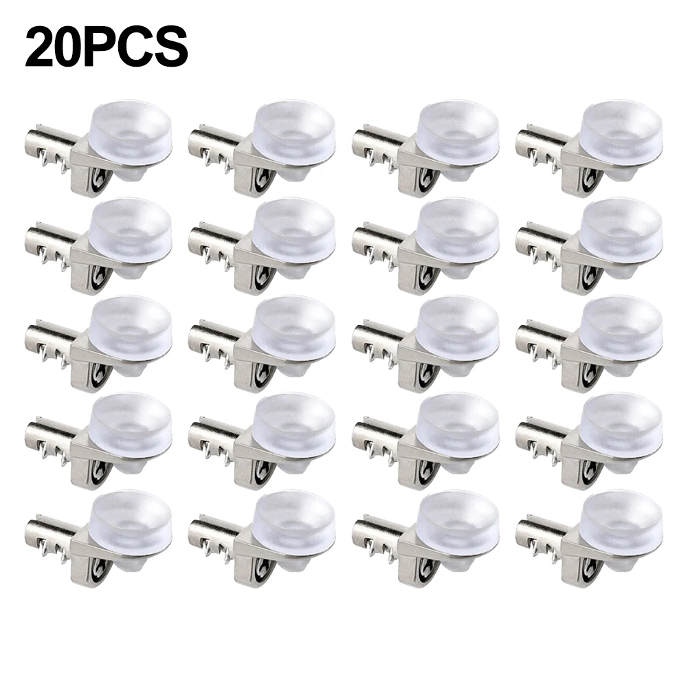 

20pcs Shelf Support Zinc Alloy Glass Shelf Suction Cup Fixing Support Clip Bracket Clamp Holder For Kitchen Bathroom