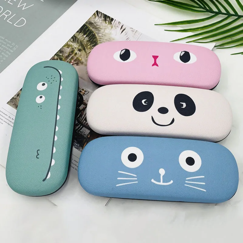 Painted Children's Eyeglasses Case Portable Iron Cute Myopia