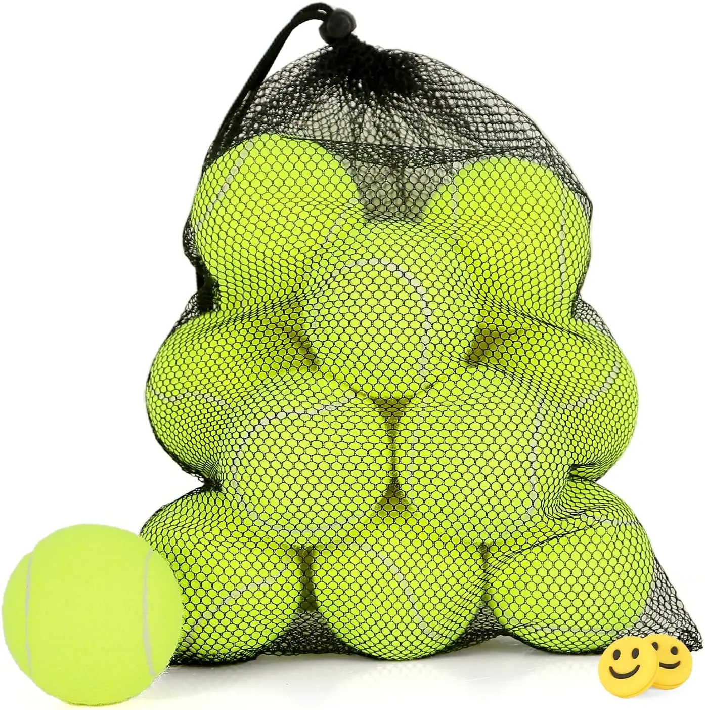 Tennis Balls 10 Pack Training Practice High Elasticity Pet Dog Playing HappyFun tennis balls