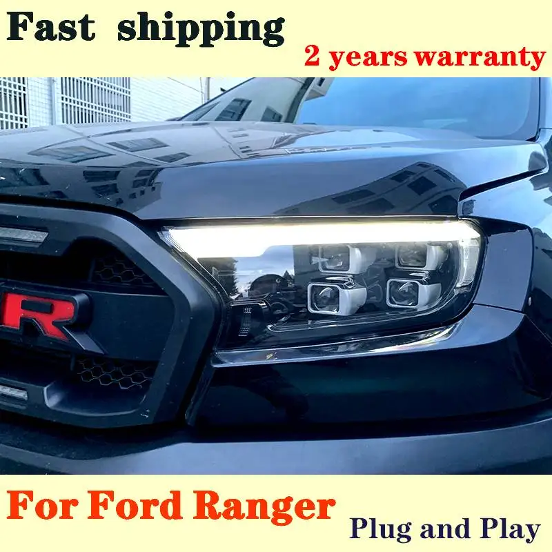 

Автомобильная фара для Ford Ranger 2016-2020 Everest T6 FL T7 T8 Raptor 4
