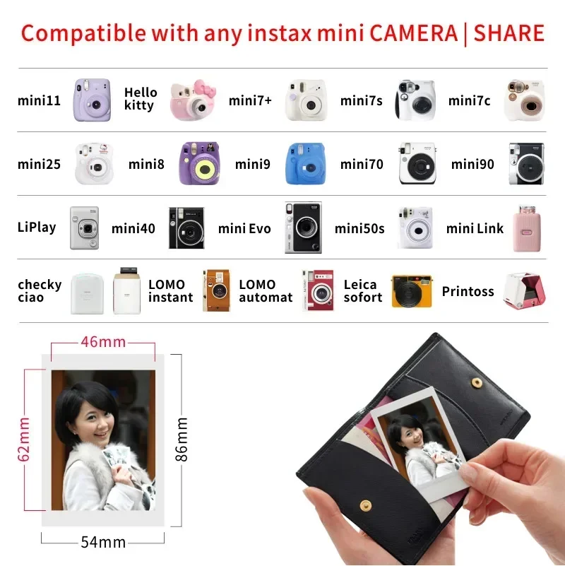 New 10-100 sheets Fujifilm Instax Mini Film White Edge Photo Paper For Mini  LiPlay 11 9 8 40 70 90 LINK Instant Camera - AliExpress