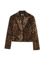 Fashion Long Sleeve Blazers Top Women 2 Pieces Leopard Printed Mini Skirt Sets Women's Suit Two Piece Set Women Outfit - Image 5