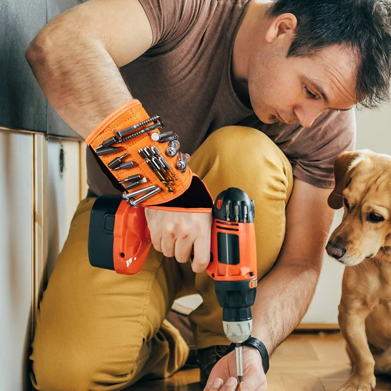 Magnetic Tool Wristband with Portable Attachment - Perfect DIY Gift