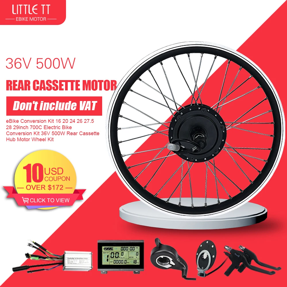 Ebike Conversion Kit 16 20 24 26 27.5 28 29inch 700c Electric Bike