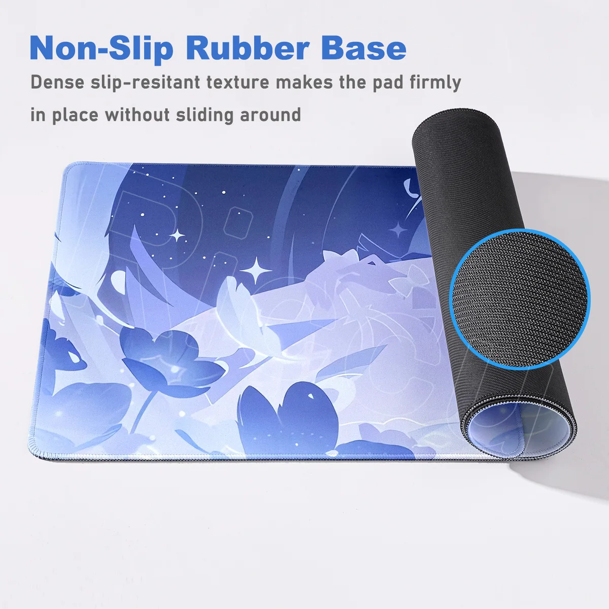 Kawaii Genshin Impact Columbina Mouse Pad Gaming Locking Animal Edge Big Computer Game Large Rubber Art Mousepad Laptop Desk Mat — view 5