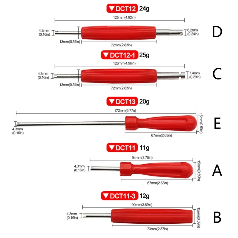 Attrezzo Smonta Valvole,Smontavalvole Gomme,Kit Riparazione Pneumatici Smonta Valvole,Riparazione Rimozione Valvola Nucleo,Strumento di Riparazione della Valvola del Pneumatico 33 Pezzi Tokaneit