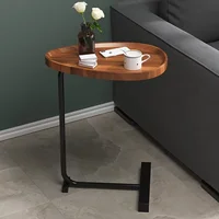 Table basse et thé en forme de C, bureau de rangement Mobile, canapé Simple, armoire d'angle de chevet, petites Tables à thé familiales 5