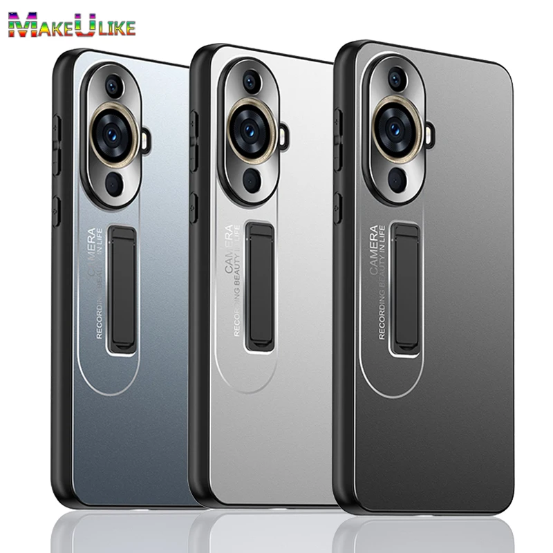 

Металлический чехол с подставкой для Huawei Nova 11 Pro, роскошный силиконовый бампер, противоударный жесткий чехол для Huawei Nova 9 10 11 Pro, чехол
