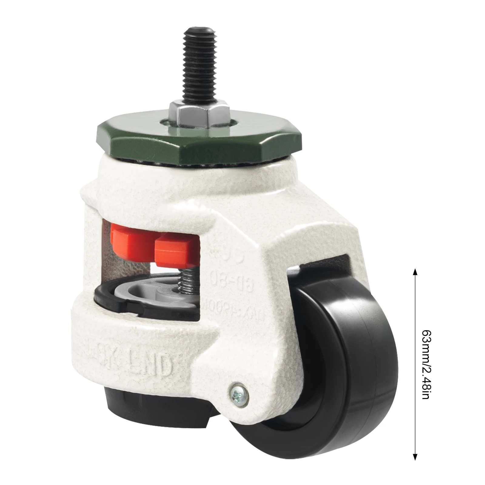 4PCS Caster Castor Wheels Industrial Heavy Duty Leveling Adjustable Wheels Nylon Wheel GD-60S/80S