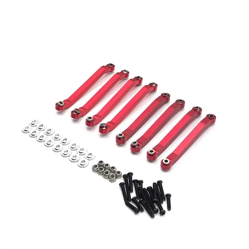 8개 금속 섀시 풀로드 고정 링크 서스펜션 타이로드 RC카 업그레이드 부품 MN D90 D91 D96 D99 D99S MN90 1/12용