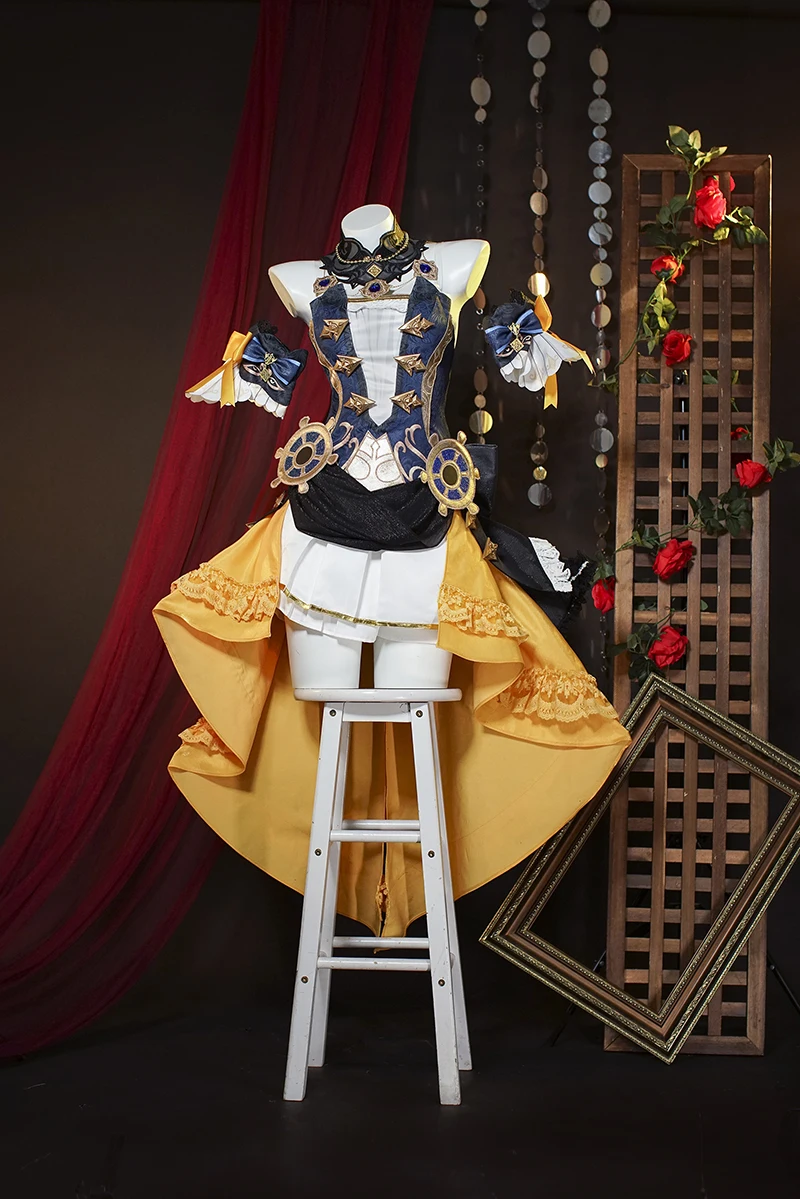 

SakuraKun Game Genshin Impact Navia Cosplay Costumes Sexy Women Dress Outfit Halloween Party Unifrom