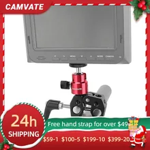 

CAMVATE Universal Super Crab Clamp With 360° Swivel Ball Head Support & 1/4"-20 Threads For Monitor/Flash/Video Light Mounting