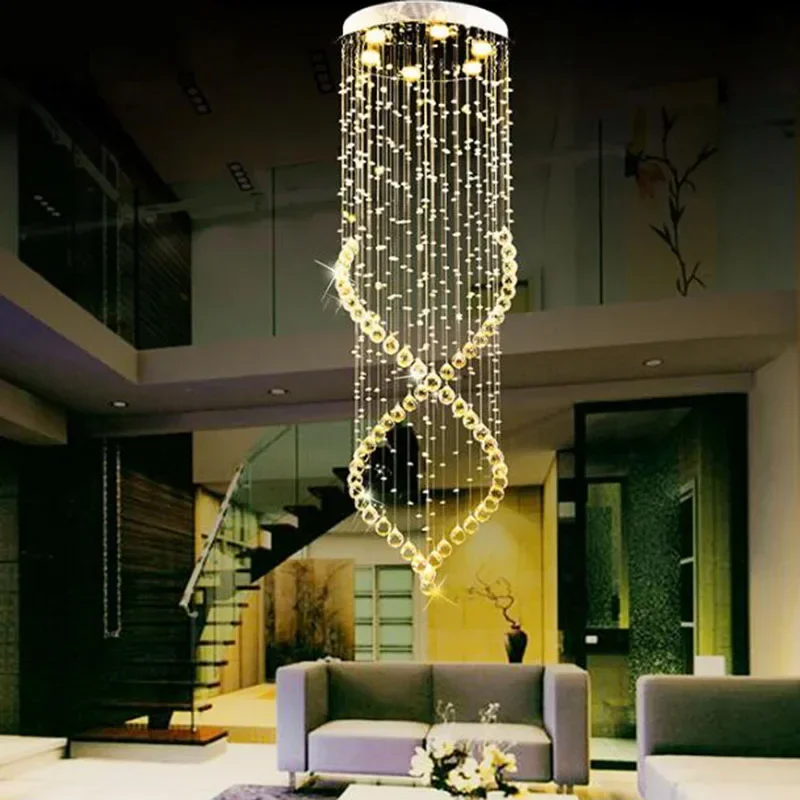 Lustre LED cristal K9 - vue 3